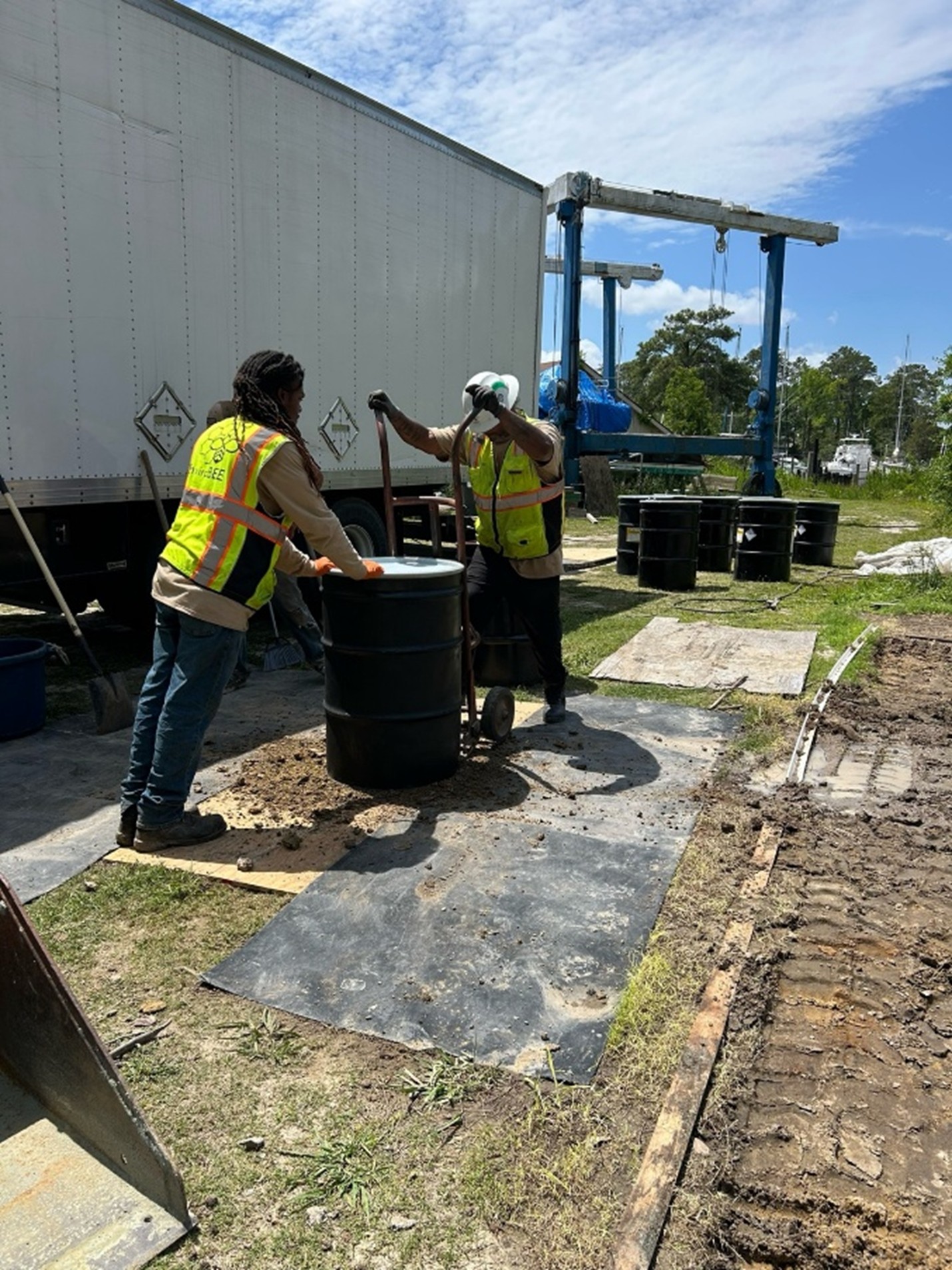 Waste drums for solid waste management operations in Fayetteville, NC